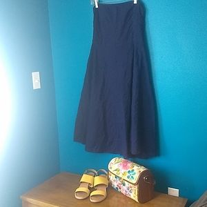 JCrew Navy strapless cotton sundress, 12
